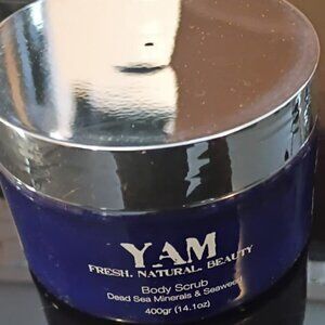 YAM BODY SCRUB DEAD SEA MINERALS & SEAWEED 14.1OZ/400G BRAND-NEW-SEALED